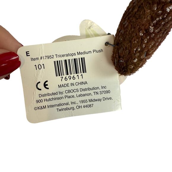 Wild Republic Dinosaur Plush Lot NWT – Triceratops & Stegosaurus Medium Size - Picture 2 of 9